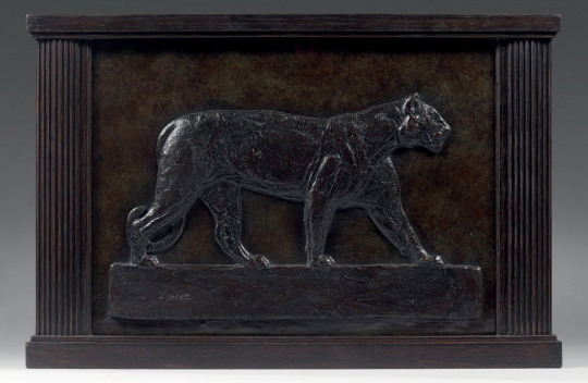 Paul JOUVE (1878-1973) - Lionne marchant. C 1925.